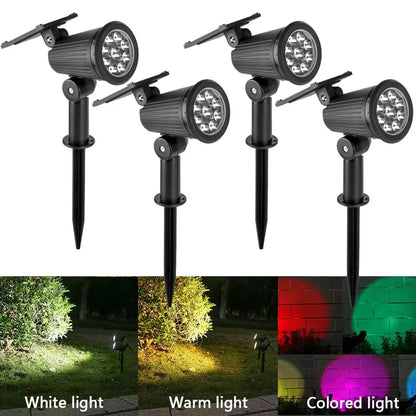 Solar LED Spotlight for Garden Bright Waterproof Lighting