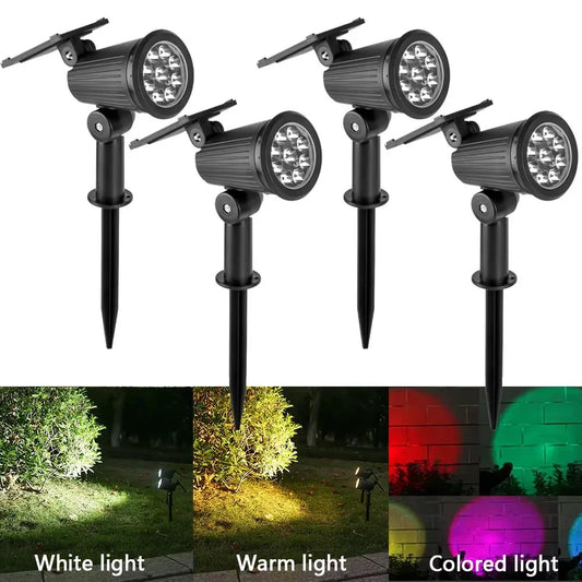 Solar LED Spotlight for Garden Bright Waterproof Lighting