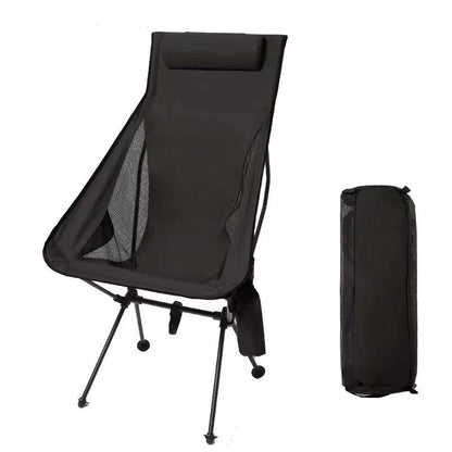Folding Camping Chair with Headrest – Lightweight Comfort