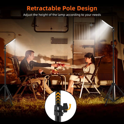 1680 Lumen Portable LED Camping Light with Adjustable Tripod