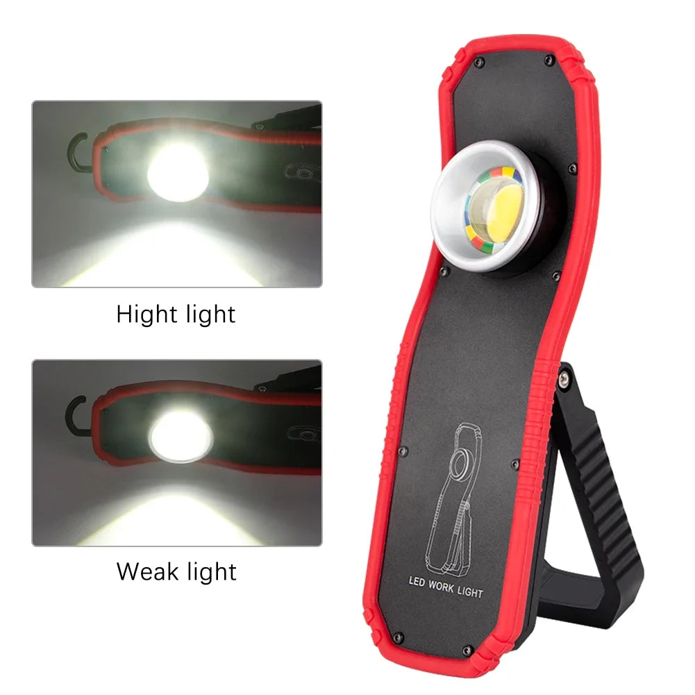 Rechargeable COB LED Work Light with Magnetic Base