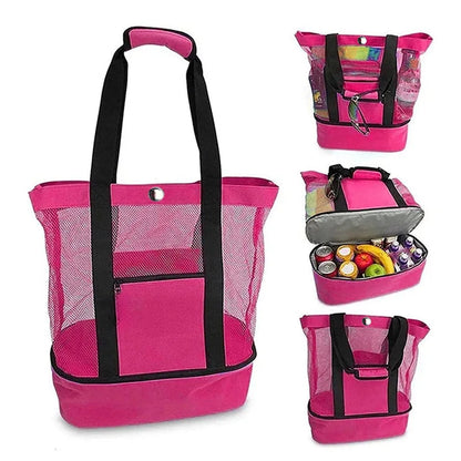 Insulated Picnic Beach Bag – Large Waterproof Tote for Women