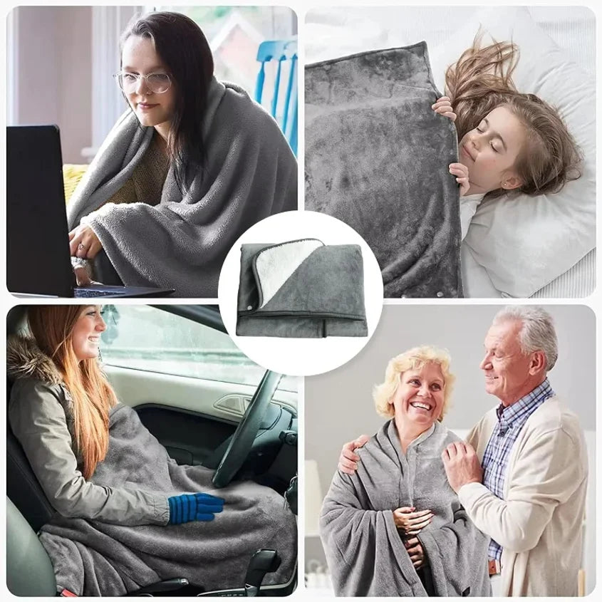 Wearable Electric Blanket USB 3 Heat Levels for Warmth