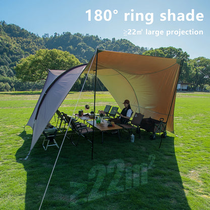 Tunnel Camping Sun Shelter Large 180° Shade Canopy