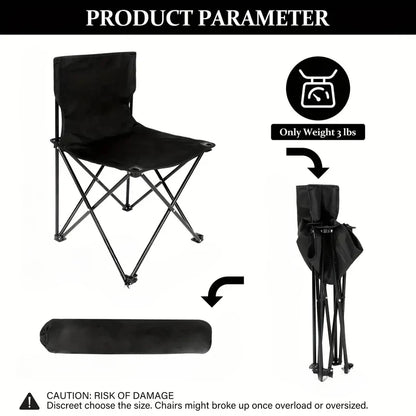 Portable Folding Camping Chair with Side Pocket