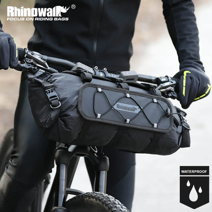 Waterproof Bike Handlebar Bag 12L with Dry Storage