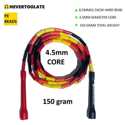 NEVERTOOLATE Beaded Freestyle Jump Rope – Durable & Smooth