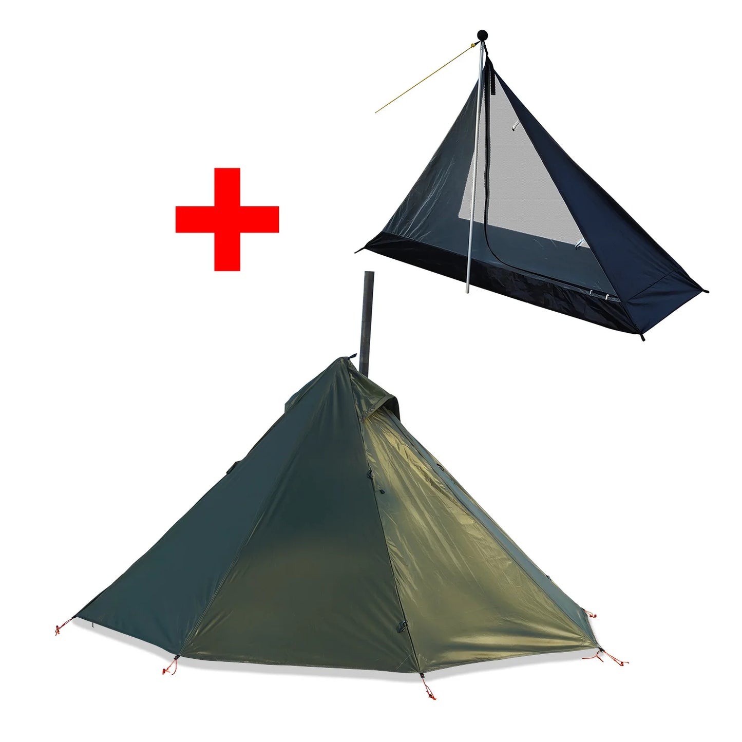 Hot Tent with Stove Jack Ultralight 1 Person Shelter