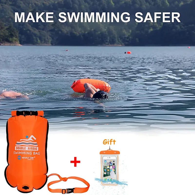 Waterproof Swim Buoy Dry Bag 20L – Float & Stay Safe