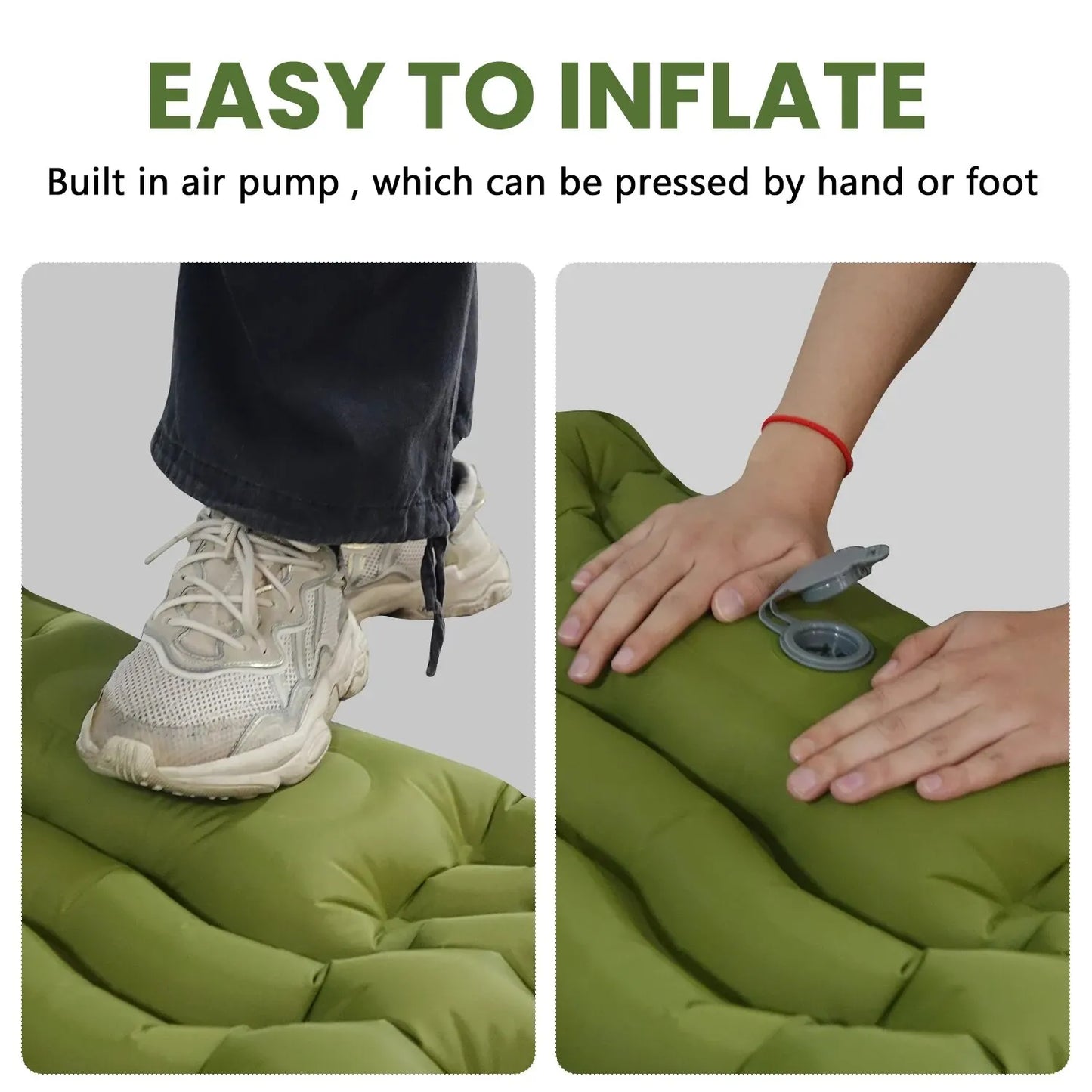 Inflatable Camping Sleeping Pad for Thick Comfort