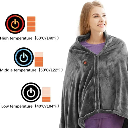 Wearable Electric Blanket USB 3 Heat Levels for Warmth