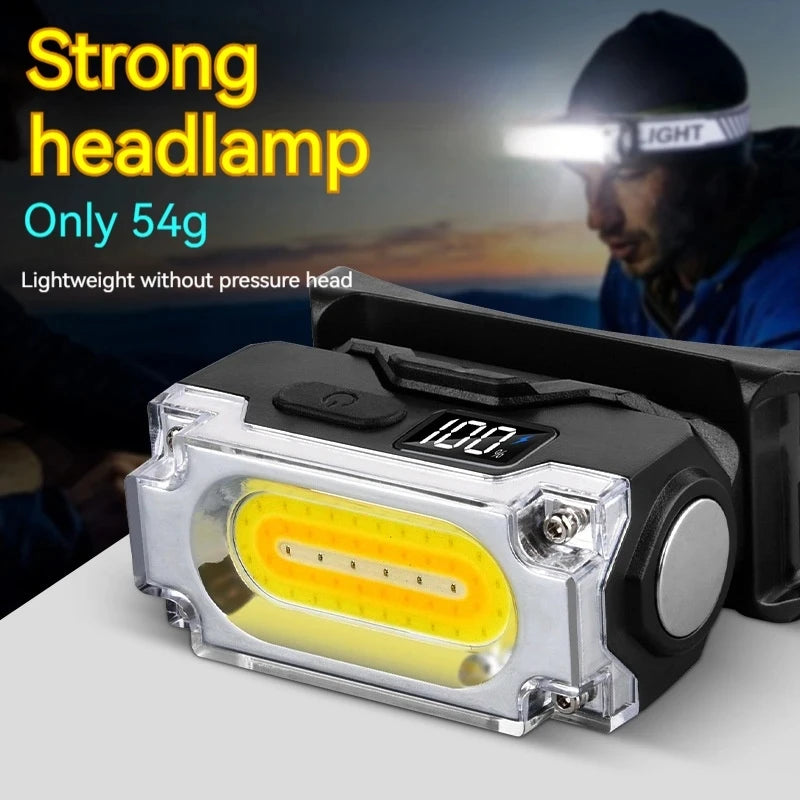 Super Bright Magnetic Headlamp with 3 Light Modes