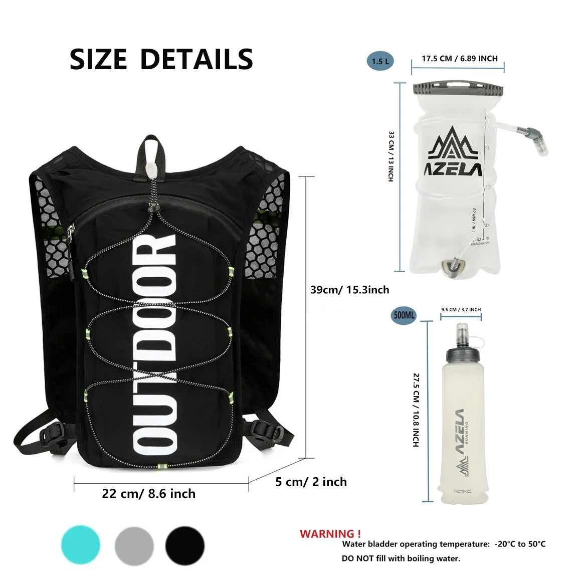 Running Hydration Vest for Lightweight Outdoor Performance
