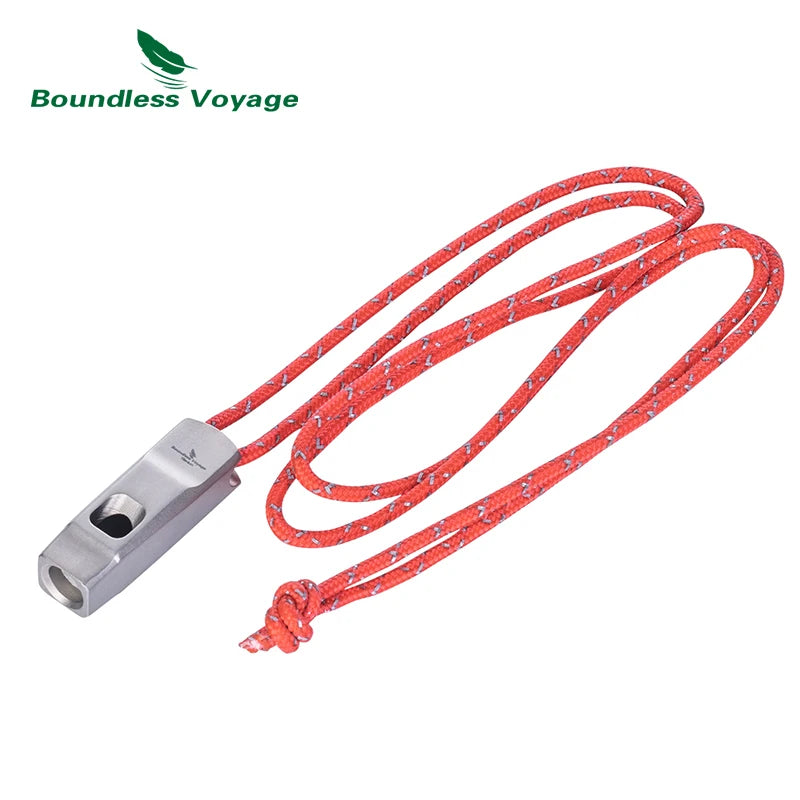 Titanium Survival Whistle – 120dB Emergency Safety Tool