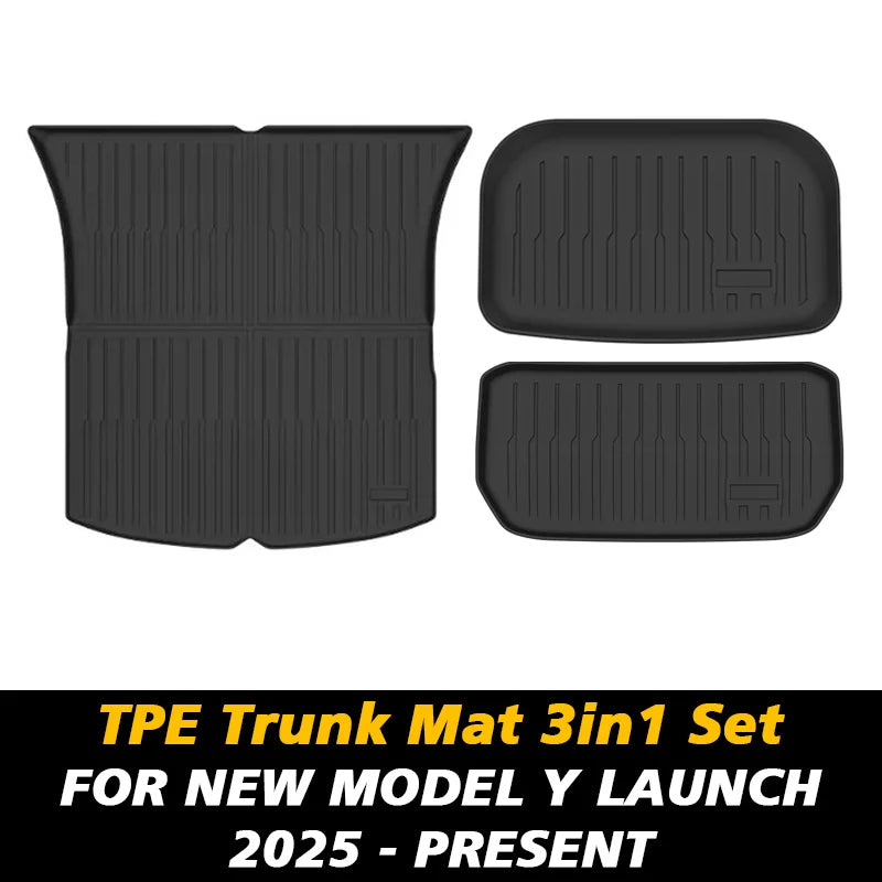 Tesla Model Y Trunk Mats Waterproof Front & Rear