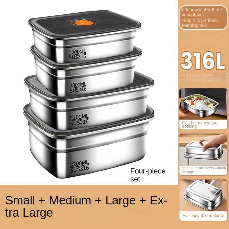 Stainless Steel Bento Box Leakproof for Fresh Meals