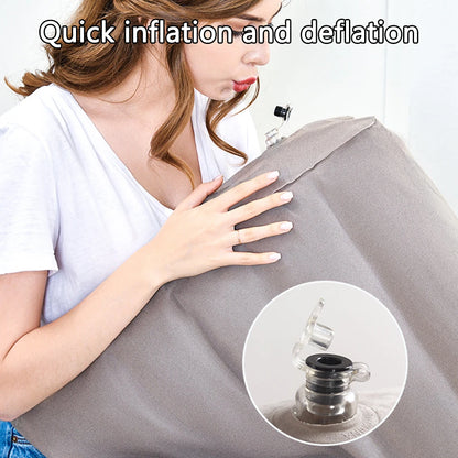 Inflatable Wedge Pillow for Travel Comfort & Relief