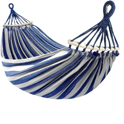 Double Canvas Hammock Anti-Roll Outdoor Comfort