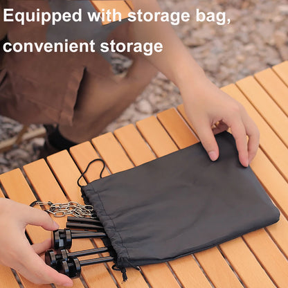 Portable Adjustable BBQ Triangular Grill Bracket Rack