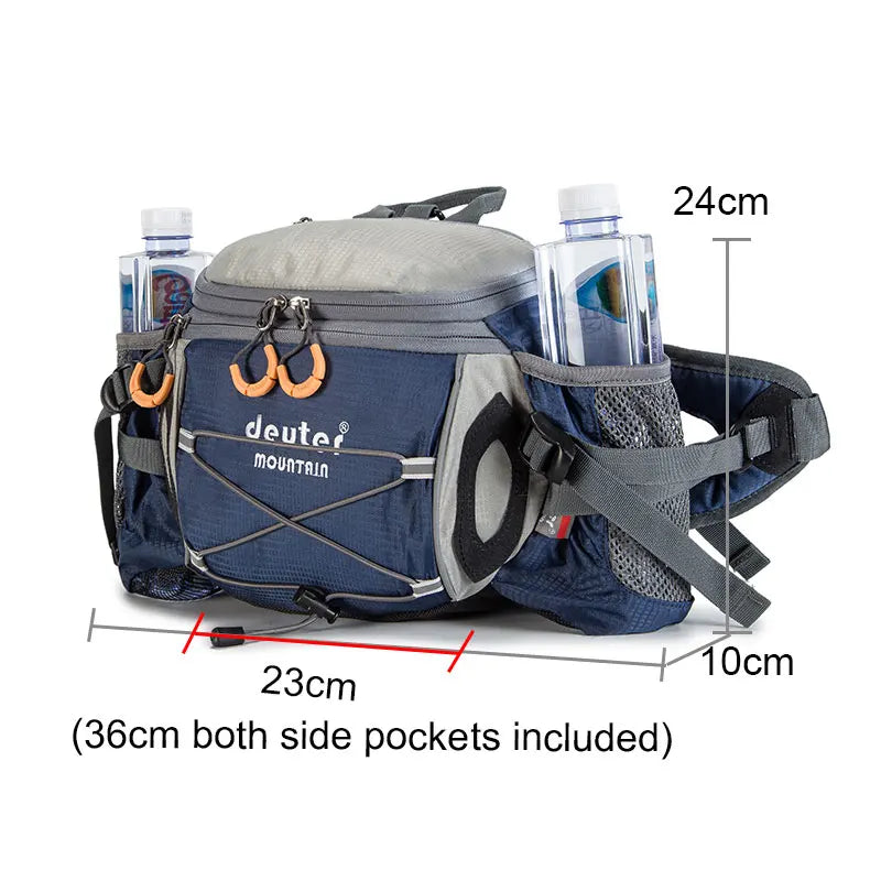 Running Waist Bag with Water Bottle Holder for Outdoors