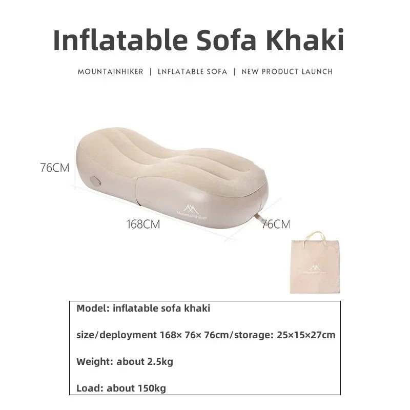 Inflatable Camping Sofa Bed with Fast Auto Pump Comfort