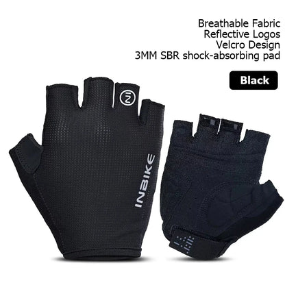 INBIKE Half Finger Cycling Gloves – Shock Absorption & Breathable