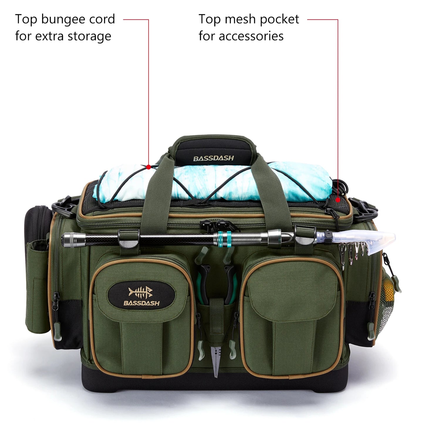 Fishing Tackle Shoulder Bag Waterproof Gear Storage