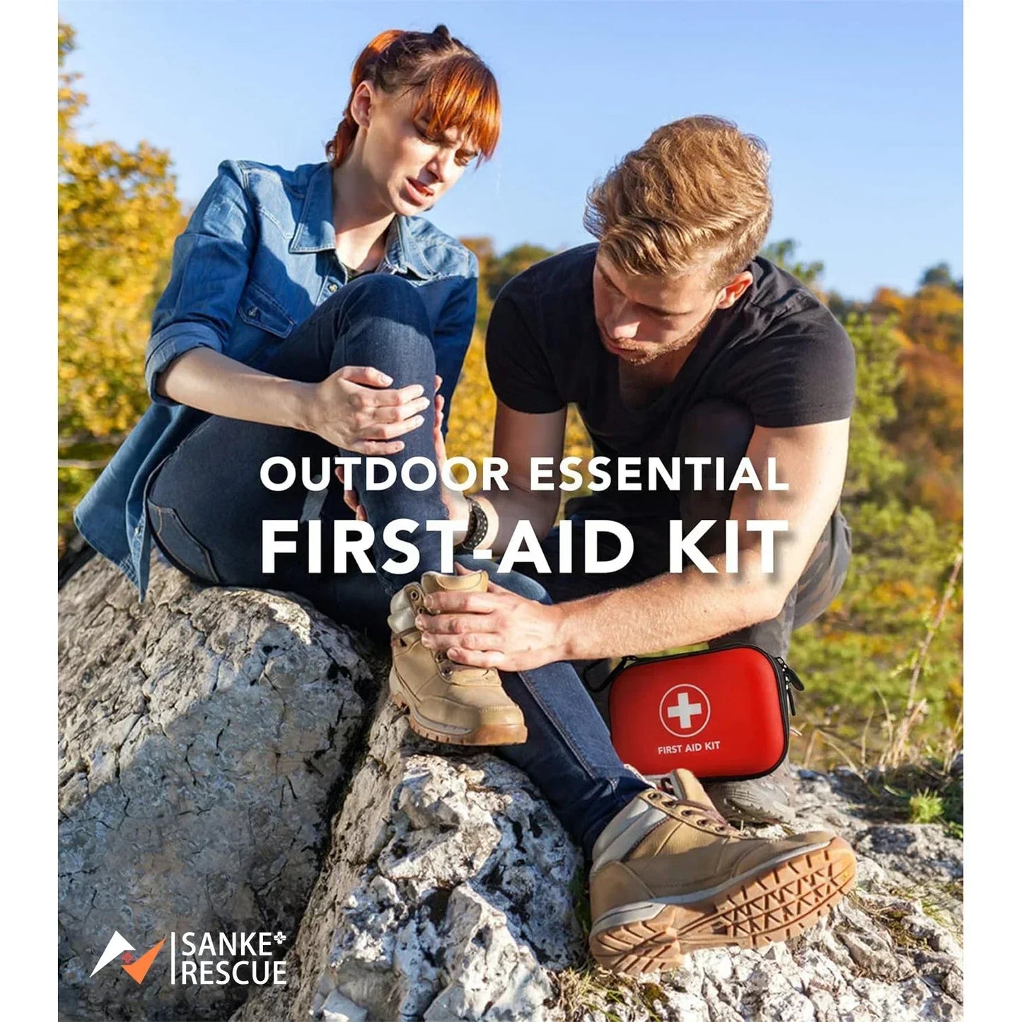 Portable First Aid Kit 103pcs for Outdoor Safety
