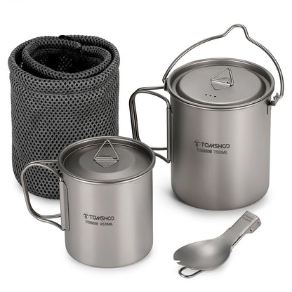 Titanium Camping Cookware Set – Ultralight Backpacking Kit