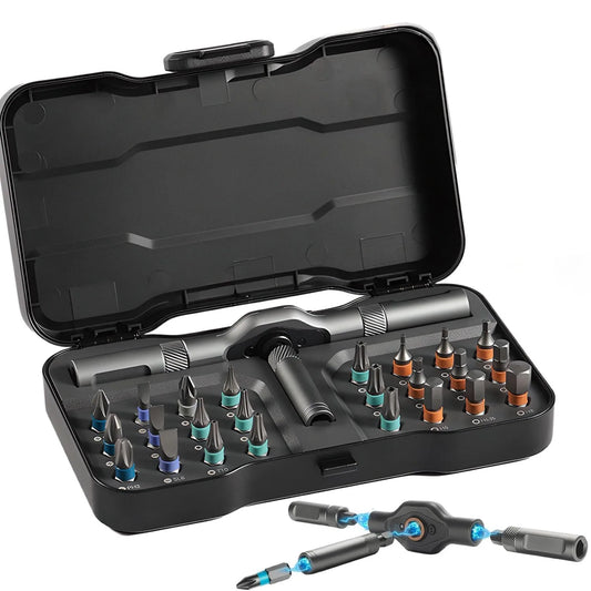 24-in-1 Ratchet Multi-Tool Screwdriver for Quick Repairs
