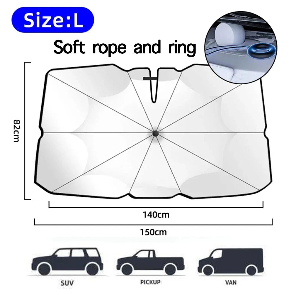 Foldable Car Windshield Sunshade – UV & Heat Block