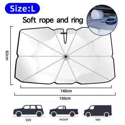 Foldable Car Windshield Sunshade – UV & Heat Block