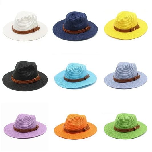 Beach Sun Hat Straw Visor for UV Protection