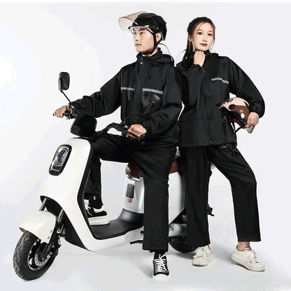 Waterproof Rain Suit with Reflective Safety