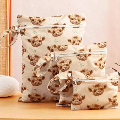3PCS Waterproof Diaper Bags with Wet/Dry Storage