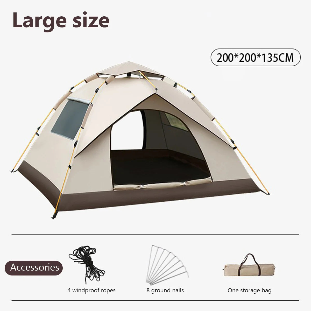 Automatic Camping Tent Waterproof Easy Setup Shelter