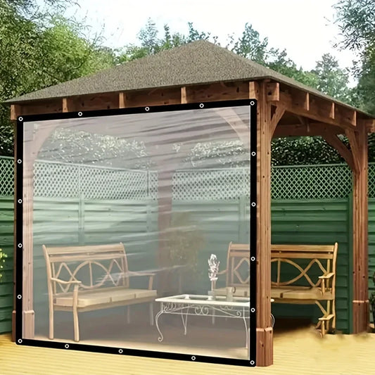 Clear Waterproof Tarp with Grommets for All-Weather Protection