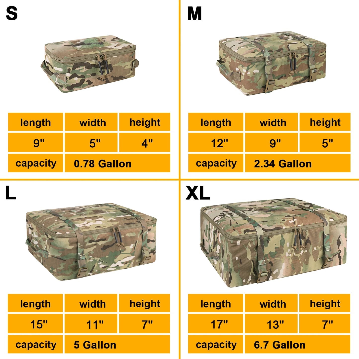 Packing Cubes Set Waterproof 4pcs for Organized Travel