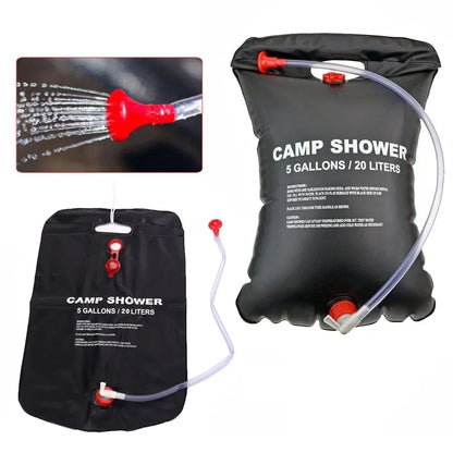 Solar Camping Shower Bag 20L – Warm Outdoor Showers