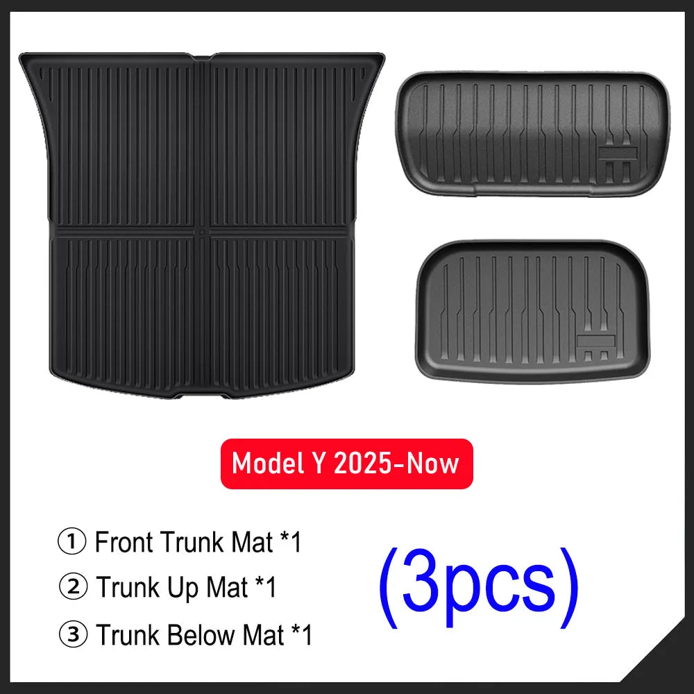 Tesla Model Y Trunk Mats – All Weather Protection
