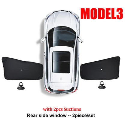 Tesla Model 3 & Y Sunshade – UV Protection & Privacy