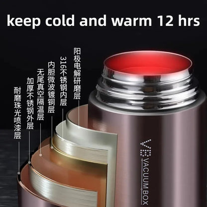 Stainless Steel Food Thermos Keeps Meals Hot & Fresh
