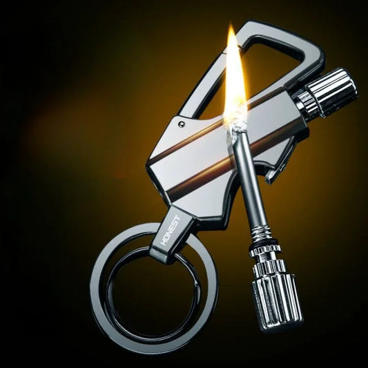 Portable Camping Match Keychain – Metal Fuel Lighter Tool