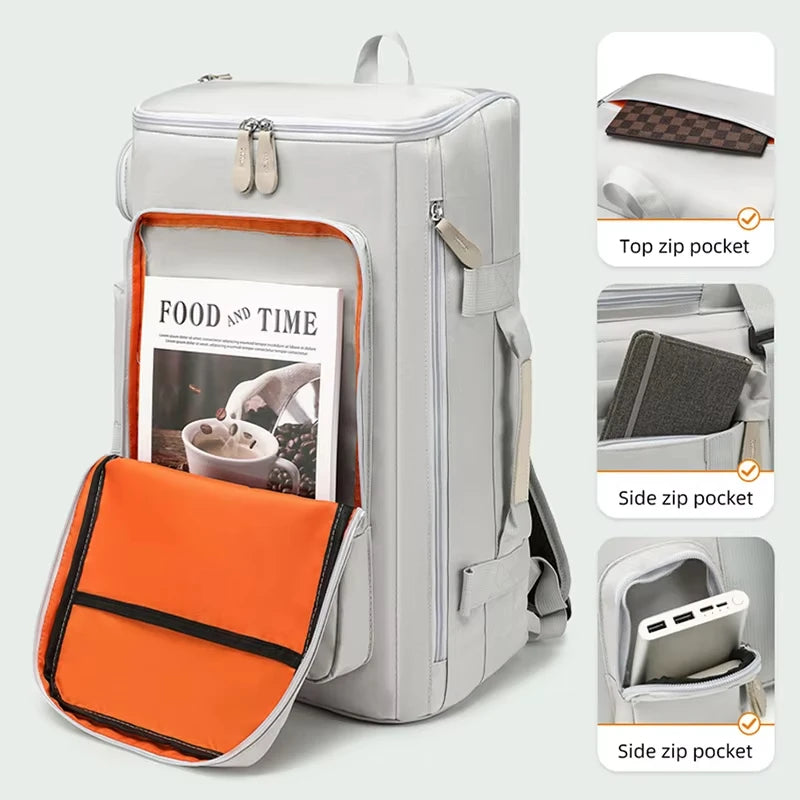 Large Capacity Daypack with Wet Dry Separation