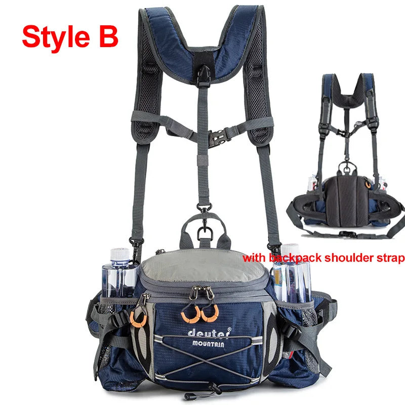 Running Waist Bag with Water Bottle Holder for Outdoors