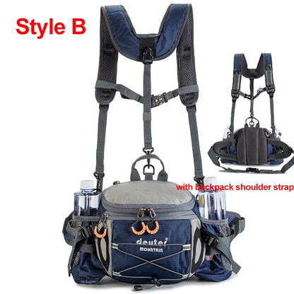 Running Waist Bag with Water Bottle Holder for Outdoors