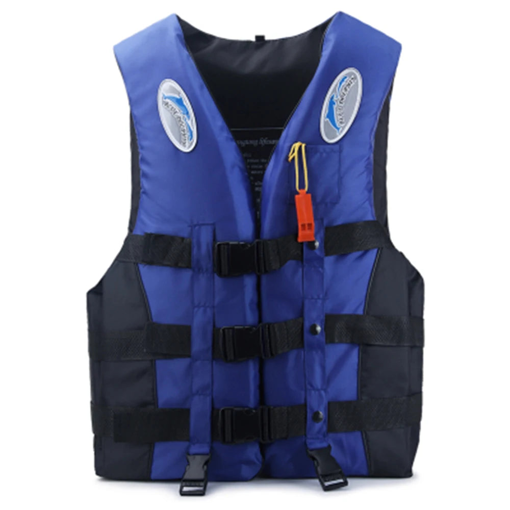 Outdoor Life Jacket with Whistle Adjustable Fit