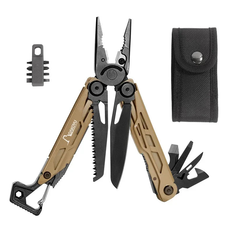 Camping Multitool Pliers with Emergency Whistle