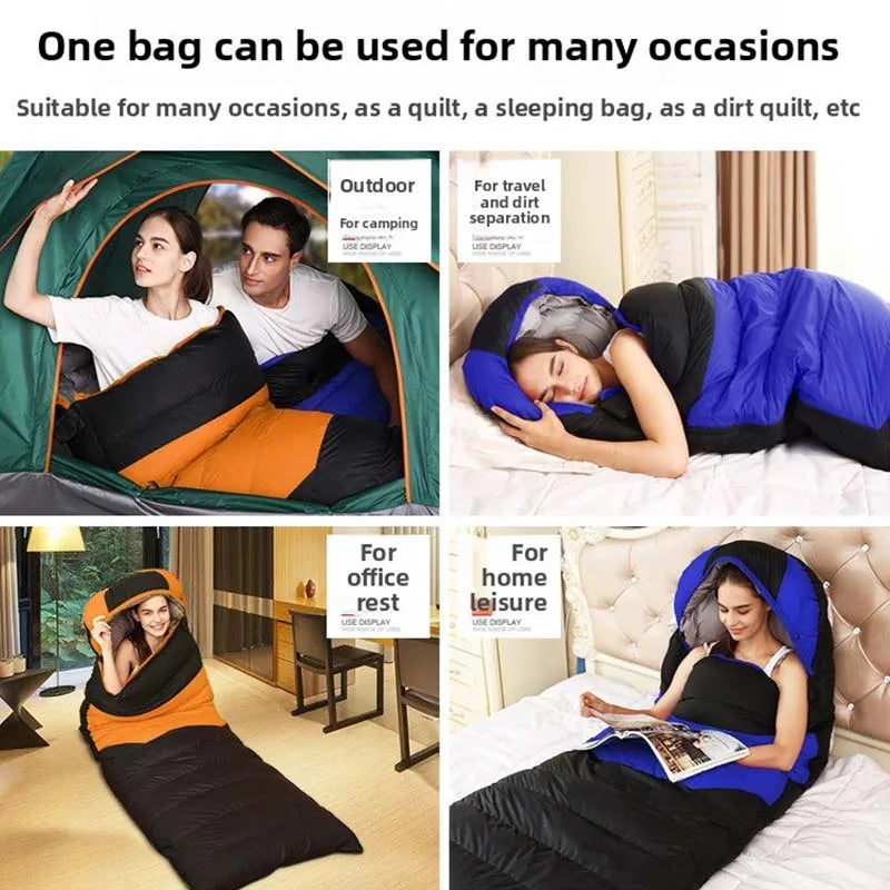 Heated Sleeping Bag USB Warm Winter Camping Comfort