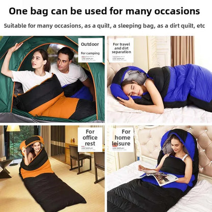 Heated Sleeping Bag USB Warm Winter Camping Comfort